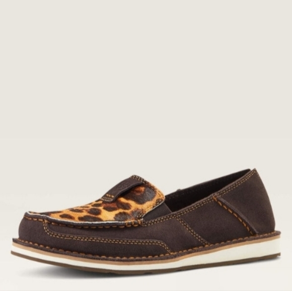 Ariat Crusier Leopard Cheetah Flat Shoes - Picture 9 of 10